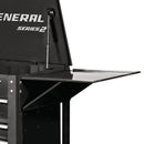 U.S. GENERAL 64642 Bandeja Lateral Plegable Para Carro De Herramientas, Negra