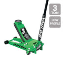 DAYTONA 64784 Gato De Piso Rapid Pump® Profesional De Perfil Bajo De 3 toneladas, Verde