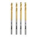 1/8 pulg. Bit titanio Taladro Set, 4 Pc.