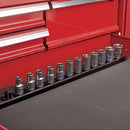 U.S. GENERAL 64998 Riel/Organizador De Dado Magnético Con Cierre Giratorio - Negro, 1/2 pulg.