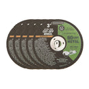 3 en. 60 Grit delgada de metal de corte de ruedas, 5 Pk.
