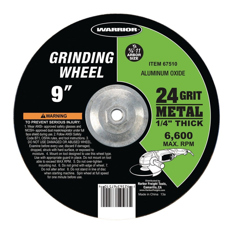 9 en. 24 Grit metal Grinding Wheel