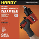 HARDY 68511 Guantes de nitrilo sin polvo de 9 mil, grandes, 50 piezas