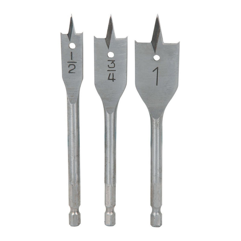 Acero Stubby Spade Bit Set, 3 Pc.