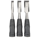 Cincel de madera con mango de PVC, 3 Pc.