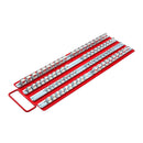 U.S. GENERAL 70025 Organizador De Dados Riel Múltiple - SAE, 1/4 pulg., 3/8 pulg., 1/2 pulg.