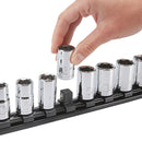 U.S. GENERAL 70035 Riel/Organizador De Dados Magnético - Negro, 1/2 pulg.