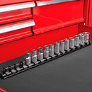 U.S. GENERAL 70035 Riel/Organizador De Dados Magnético - Negro, 1/2 pulg.