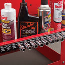 U.S. GENERAL 70035 Riel/Organizador De Dados Magnético - Negro, 1/2 pulg.