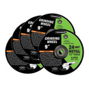 9 en. 24 Grit metal Grinding Wheel 5 Pk.