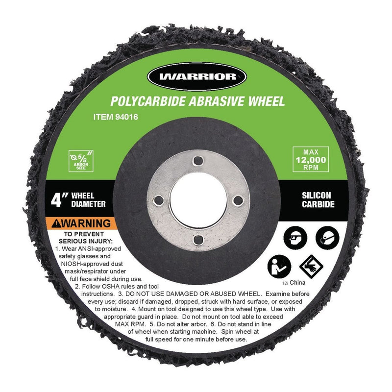 4 en. Polycarbide Abrasive Wheel