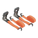 700 lb. Capacidad 1-1 / 4 pulg. X 16 ft. Trinquete Tie Downs, 2 Pk.