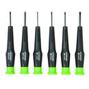 Destornilladores de precisión con asas moldeadas, 6 Pc.