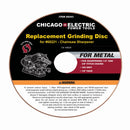 CHICAGO ELECTRIC POWER TOOLS 68243 Disco de Molido de Óxido de Aluminio de 4-1/4 pulg. para Afilador de Motosierras.