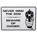 14 pulg. X 10 pulg. Cuidado con el propietario de firmar