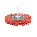 3 en. 80 Grit Nylon rueda abrasiva con 1/4 en. Vástago