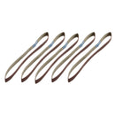 WARRIOR 97480 Juego Lijadoras De Banda 3/8 pulg. X 13 pulg. 5 piezas