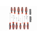 PITTSBURGH 61255 Juego De Destornilladores Comfort Grip, 33 piezas