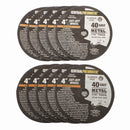 CENTRAL PNEUMATIC 61525 Discos De Corte De Metal De 4 pulg. x 1/16 pulg. x 3/8 pulg., Paquete de 10 piezas