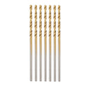 1/16. Broca de titanio de acero de alta velocidad, sistema de 7 Pc.