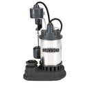 DRUMMOND 63399 Bomba De Sumidero Sumergible De 1/3 HP Con Interruptor De Flotador Vertical De Servicio Pesado 4000 GPH